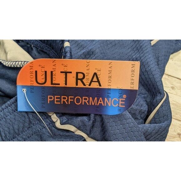 Ultra Performance Mens Size Large Blue Elastic Waist Pull On Gym Athletic Shorts - Picture 6 of 8